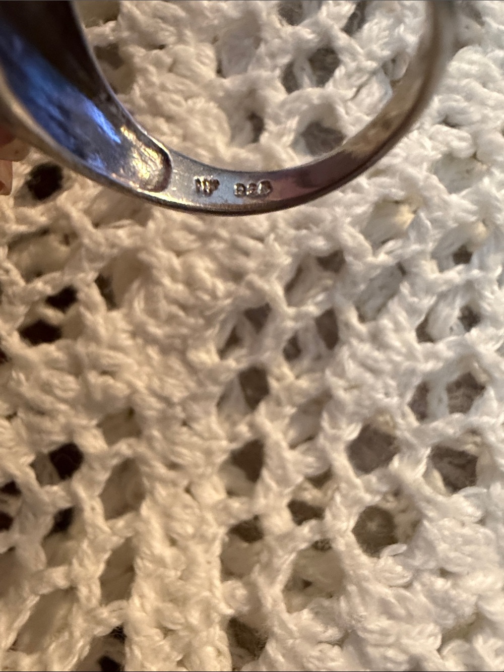 Silver Turquoise Inlay Statement Ring - Blue - Picture 4 of 5